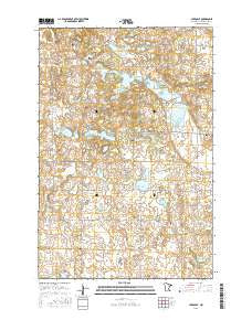 Lake Olaf Minnesota Current topographic map, 1:24000 scale, 7.5 X 7.5 Minute, Year 2016