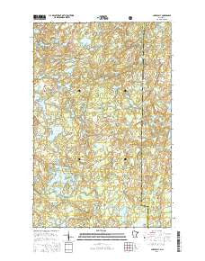 Lake Polly Minnesota Current topographic map, 1:24000 scale, 7.5 X 7.5 Minute, Year 2016