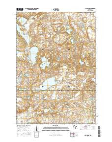 Lake Simon Minnesota Current topographic map, 1:24000 scale, 7.5 X 7.5 Minute, Year 2016