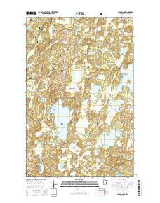 Lapond Lake Minnesota Current topographic map, 1:24000 scale, 7.5 X 7.5 Minute, Year 2016