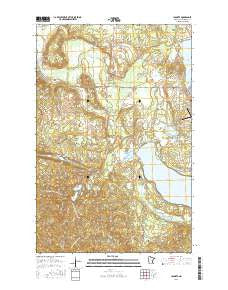 Laporte Minnesota Current topographic map, 1:24000 scale, 7.5 X 7.5 Minute, Year 2016