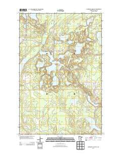 Lawrence Lake East Minnesota Historical topographic map, 1:24000 scale, 7.5 X 7.5 Minute, Year 2013