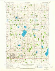Le Center Minnesota Historical topographic map, 1:24000 scale, 7.5 X 7.5 Minute, Year 1966