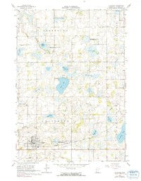 Le Center Minnesota Historical topographic map, 1:24000 scale, 7.5 X 7.5 Minute, Year 1966