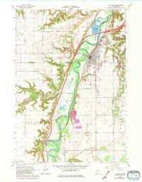 Le Sueur Minnesota Historical topographic map, 1:24000 scale, 7.5 X 7.5 Minute, Year 1965