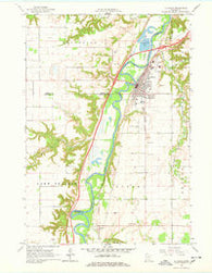 Le Sueur Minnesota Historical topographic map, 1:24000 scale, 7.5 X 7.5 Minute, Year 1965