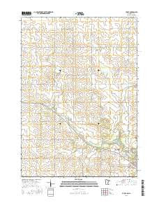Le Roy Minnesota Current topographic map, 1:24000 scale, 7.5 X 7.5 Minute, Year 2016
