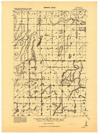 Leader Minnesota Historical topographic map, 1:62500 scale, 15 X 15 Minute, Year 1919