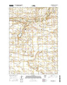 Leavenworth Minnesota Current topographic map, 1:24000 scale, 7.5 X 7.5 Minute, Year 2016