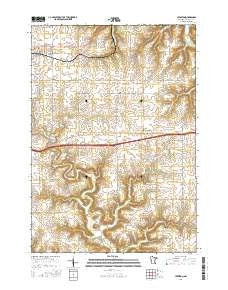 Lewiston Minnesota Current topographic map, 1:24000 scale, 7.5 X 7.5 Minute, Year 2016