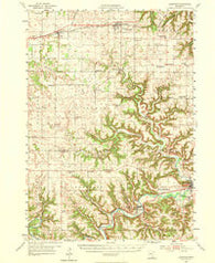 Lewiston Minnesota Historical topographic map, 1:62500 scale, 15 X 15 Minute, Year 1954