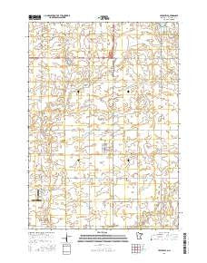 Lewisville Minnesota Current topographic map, 1:24000 scale, 7.5 X 7.5 Minute, Year 2016