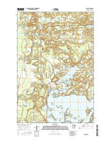 Libby Minnesota Current topographic map, 1:24000 scale, 7.5 X 7.5 Minute, Year 2016