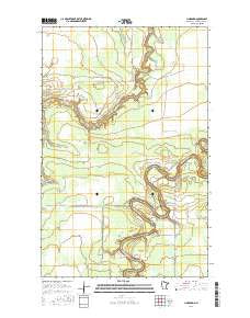 Lindford Minnesota Current topographic map, 1:24000 scale, 7.5 X 7.5 Minute, Year 2016