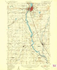 Little Falls Minnesota Historical topographic map, 1:62500 scale, 15 X 15 Minute, Year 1950