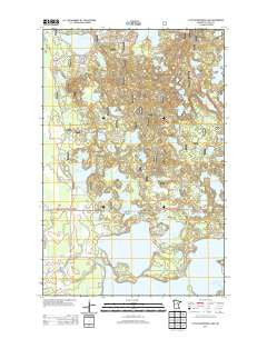 Little Bowstring Lake Minnesota Historical topographic map, 1:24000 scale, 7.5 X 7.5 Minute, Year 2013
