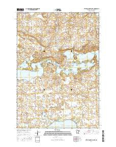 Little Kandiyohi Lake Minnesota Current topographic map, 1:24000 scale, 7.5 X 7.5 Minute, Year 2016