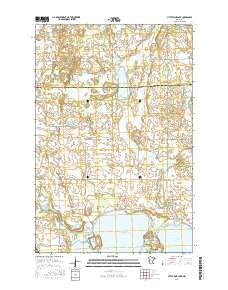 Little Pine Lake Minnesota Current topographic map, 1:24000 scale, 7.5 X 7.5 Minute, Year 2016
