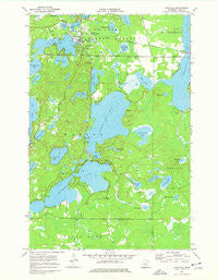 Longville Minnesota Historical topographic map, 1:24000 scale, 7.5 X 7.5 Minute, Year 1971