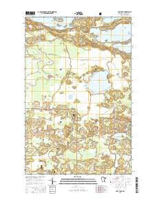 Lost Lake Minnesota Current topographic map, 1:24000 scale, 7.5 X 7.5 Minute, Year 2016