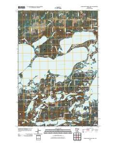 Lower Whitefish Lake Minnesota Historical topographic map, 1:24000 scale, 7.5 X 7.5 Minute, Year 2010