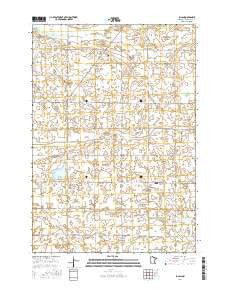 Lucan Minnesota Current topographic map, 1:24000 scale, 7.5 X 7.5 Minute, Year 2016