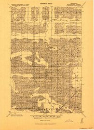Lundgren Minnesota Historical topographic map, 1:62500 scale, 15 X 15 Minute, Year 1919