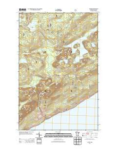 Lutsen Minnesota Historical topographic map, 1:24000 scale, 7.5 X 7.5 Minute, Year 2013