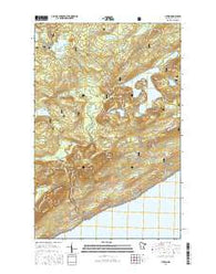 Lutsen Minnesota Current topographic map, 1:24000 scale, 7.5 X 7.5 Minute, Year 2016