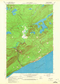 Lutsen Minnesota Historical topographic map, 1:24000 scale, 7.5 X 7.5 Minute, Year 1959