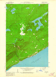 Lutsen Minnesota Historical topographic map, 1:24000 scale, 7.5 X 7.5 Minute, Year 1959