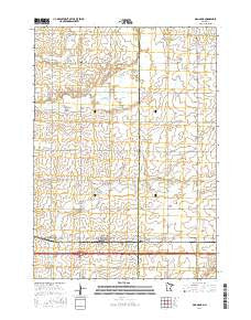 Magnolia Minnesota Current topographic map, 1:24000 scale, 7.5 X 7.5 Minute, Year 2016