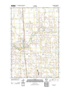 Mahnomen Minnesota Historical topographic map, 1:24000 scale, 7.5 X 7.5 Minute, Year 2013