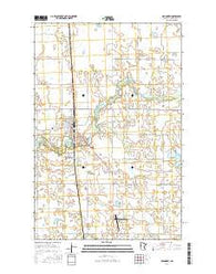 Mahnomen Minnesota Current topographic map, 1:24000 scale, 7.5 X 7.5 Minute, Year 2016