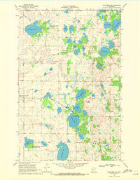 Mahnomen NE Minnesota Historical topographic map, 1:24000 scale, 7.5 X 7.5 Minute, Year 1969
