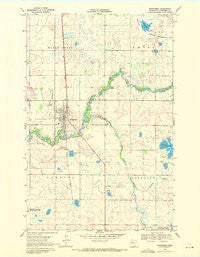 Mahnomen Minnesota Historical topographic map, 1:24000 scale, 7.5 X 7.5 Minute, Year 1969