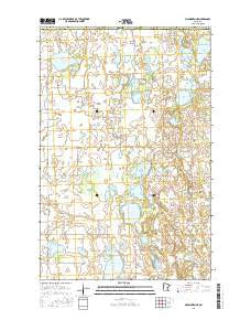 Mahnomen NE Minnesota Current topographic map, 1:24000 scale, 7.5 X 7.5 Minute, Year 2016