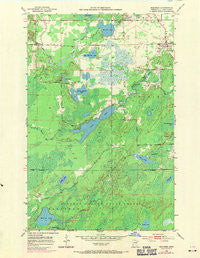 Makinen Minnesota Historical topographic map, 1:24000 scale, 7.5 X 7.5 Minute, Year 1951