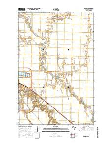 Mallory Minnesota Current topographic map, 1:24000 scale, 7.5 X 7.5 Minute, Year 2016