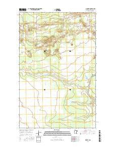 Manitou Minnesota Current topographic map, 1:24000 scale, 7.5 X 7.5 Minute, Year 2016