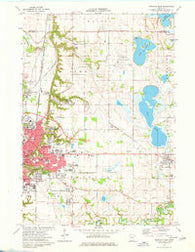 Mankato East Minnesota Historical topographic map, 1:24000 scale, 7.5 X 7.5 Minute, Year 1974