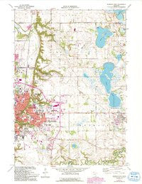 Mankato East Minnesota Historical topographic map, 1:24000 scale, 7.5 X 7.5 Minute, Year 1974