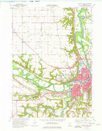 Mankato West Minnesota Historical topographic map, 1:24000 scale, 7.5 X 7.5 Minute, Year 1974