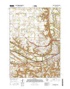 Mankato West Minnesota Current topographic map, 1:24000 scale, 7.5 X 7.5 Minute, Year 2016