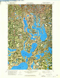 Mantrap Lake Minnesota Historical topographic map, 1:24000 scale, 7.5 X 7.5 Minute, Year 1972