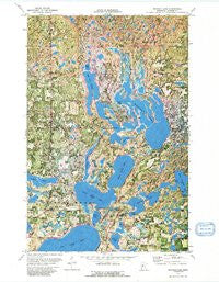 Mantrap Lake Minnesota Historical topographic map, 1:24000 scale, 7.5 X 7.5 Minute, Year 1972