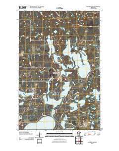 Mantrap Lake Minnesota Historical topographic map, 1:24000 scale, 7.5 X 7.5 Minute, Year 2010