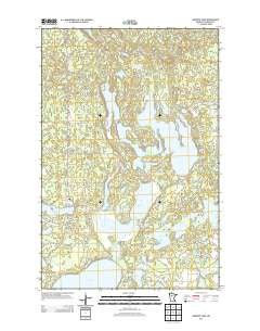 Mantrap Lake Minnesota Historical topographic map, 1:24000 scale, 7.5 X 7.5 Minute, Year 2013