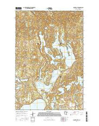 Mantrap Lake Minnesota Current topographic map, 1:24000 scale, 7.5 X 7.5 Minute, Year 2016