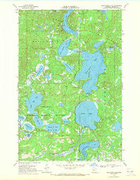 Many Point Lake Minnesota Historical topographic map, 1:24000 scale, 7.5 X 7.5 Minute, Year 1969